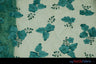 Applique Organza Polyester Fabric - Sheer Leaf Applique, Double Scallop Edge, 50/52" Wide (1 Yard)