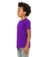 Bella Canvas 3001Y Youth Short Sleeve Cotton Fabric - Team Purple, Crew Neck, Short Sleeve (1 Piece)