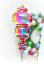 15" Red Iridescent Teardrop Ornament