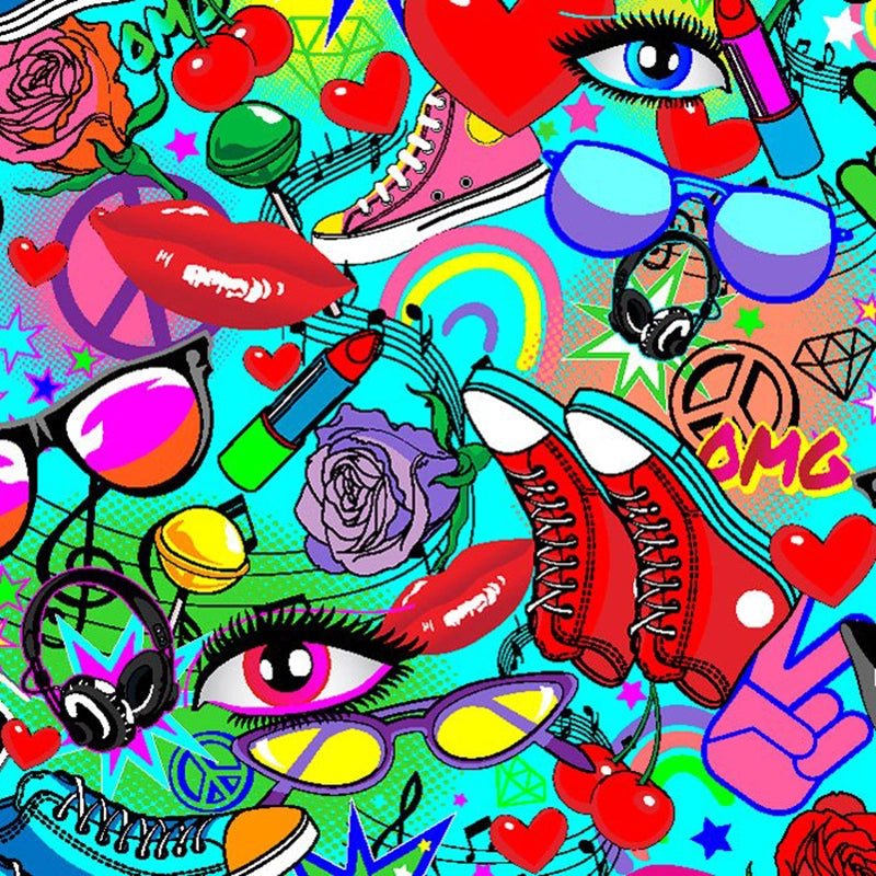 Printed Spandex Teen Pattern Fabric