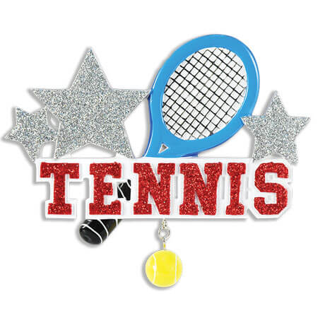 3" Tennis Customizable Ornament