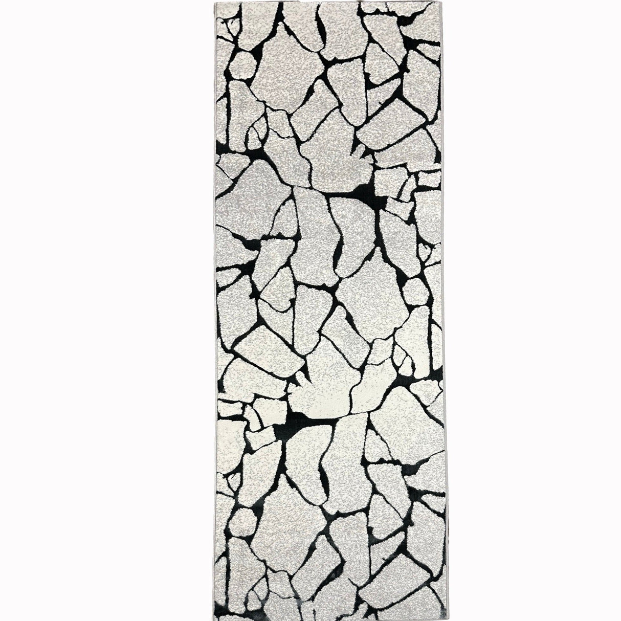 Tess 907 Gray Polyester Fabric - Gray, Shimmery, 5' 3" X 7' 4" (1 Piece)