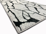 Tess 907 Gray Polyester Fabric - Gray, Shimmery, 5' 3" X 7' 4" (1 Piece)