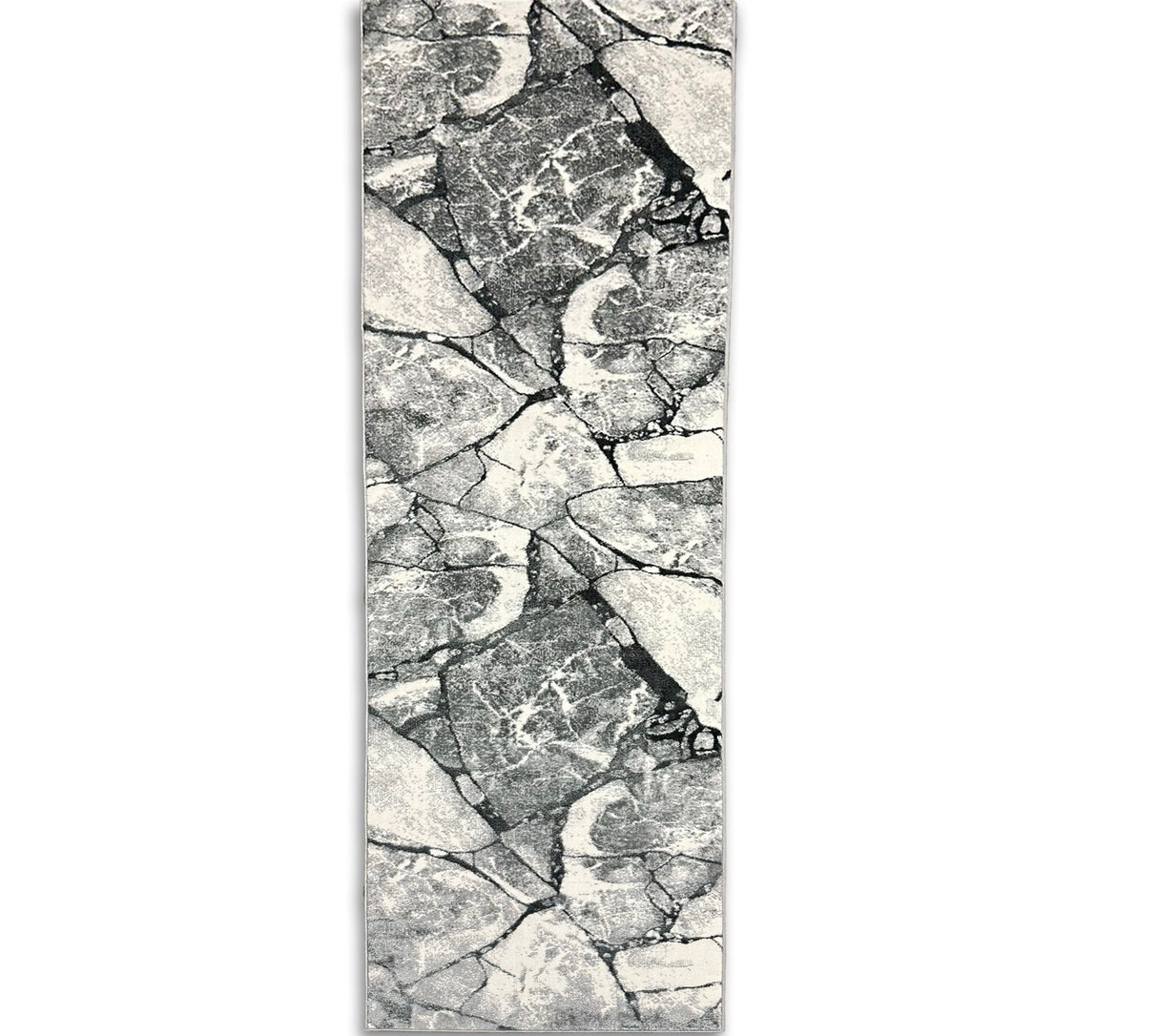 Tess 911 Gray Polyester Area Rug - Gray, TES911 Gray (5' 3" X 7' 4")