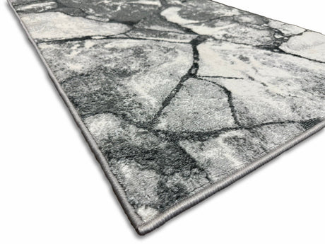 Tess 911 Gray Polyester Area Rug - Gray, TES911 Gray (5' 3" X 7' 4")