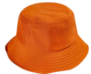 Bucket Hats Cotton Fabric - Texas Orange, 56-58CM Head Size (1 Unit)