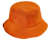 Bucket Hats Cotton Fabric - Texas Orange, 56-58CM Head Size (1 Unit)