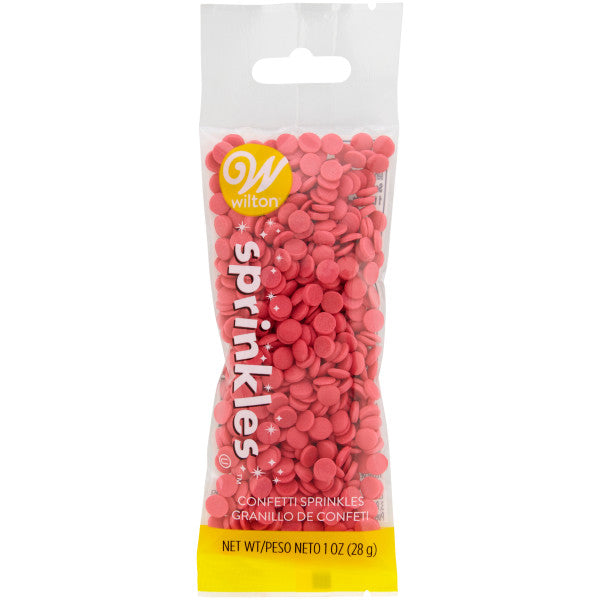 Wilton Bright Pink Confetti Sprinkles – 1 oz.