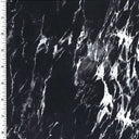 Poly Spandex Tricot Black White Marble