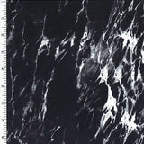 Poly Spandex Tricot Black White Marble