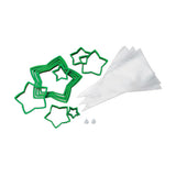 Wilton Christmas Tree Gingerbread Cookie Cutter Kit, 15-Piece 3D