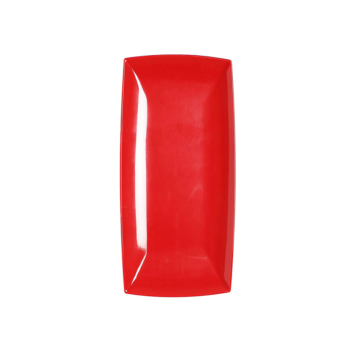 Thunder Group Rectangular Melamine Platter 13" x 6-1/2" x 1" High - Red, Case of 36