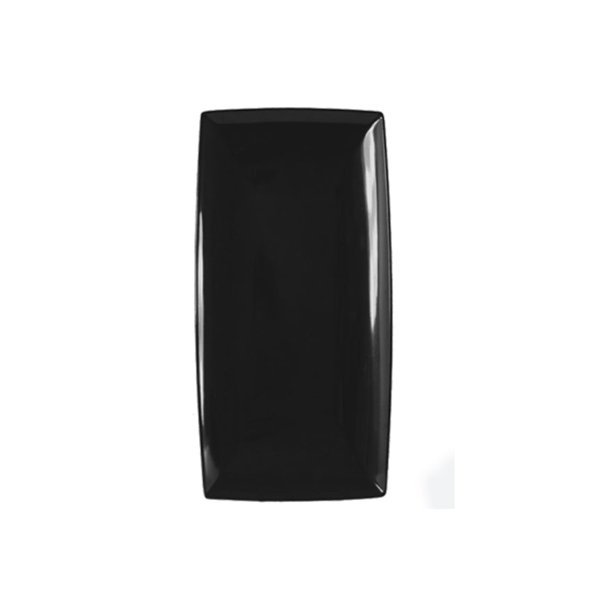 Thunder Group Rectangular Melamine Platter 13" x 6-1/2" x 1" High - Black, Case of 36