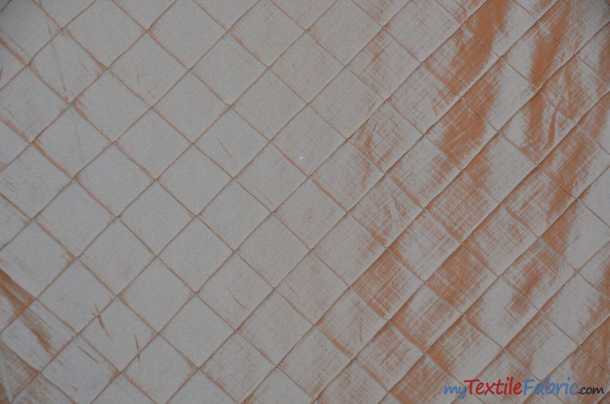 Taffeta Pintuck Fabric - 4" X 4" Diamond Pattern, 58" Width, Multiple Colors (1 Yard)