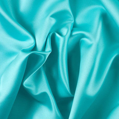 Bridal Satin Satin Fabric - Baby Blue, 60" Width