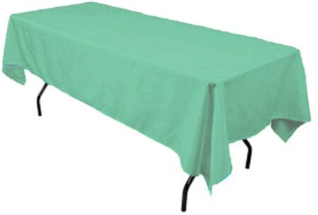 Polyester Rectangular Tablecloth 60x144 Inch – Durable Reusable Table Linen for Weddings, Parties, Banquets & Events