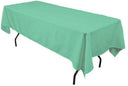 Mantel rectangular de poliéster 60x144 pulgadas – mantel duradero y reutilizable para bodas, fiestas, banquetes y eventos  