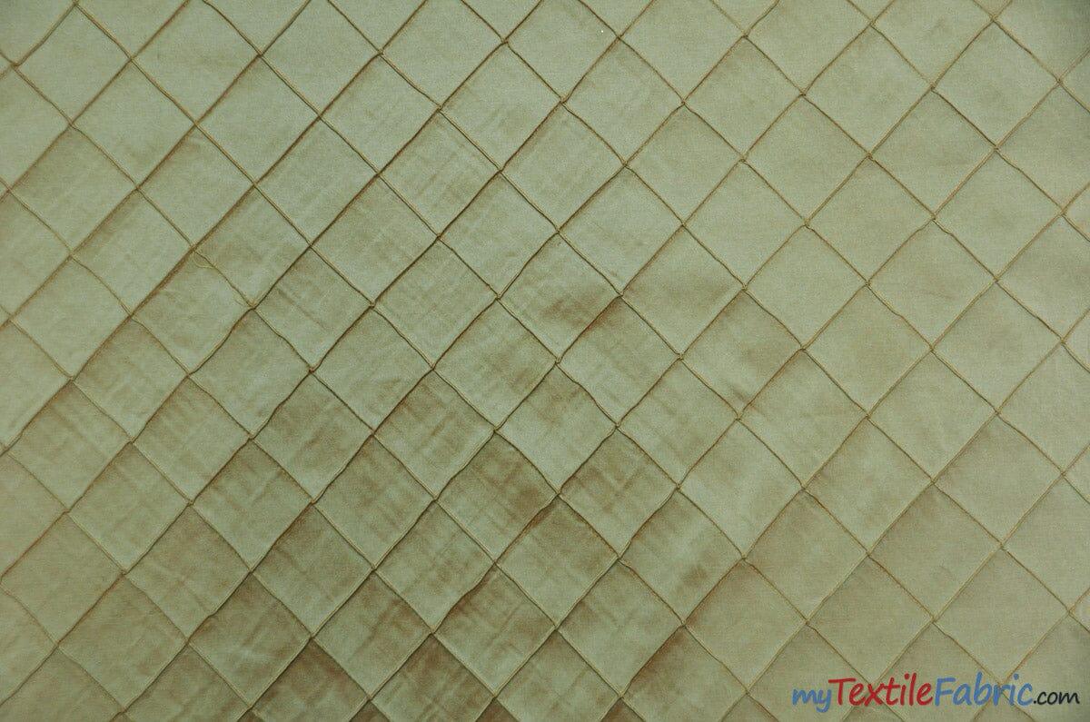 Pintuck 2X2 Taffeta Fabric - Diamond Pattern, 54" Width, Multiple Colors (1 Yard)