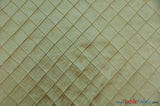 Pintuck 2X2 Taffeta Fabric - Diamond Pattern, 54" Width, Multiple Colors (1 Yard)