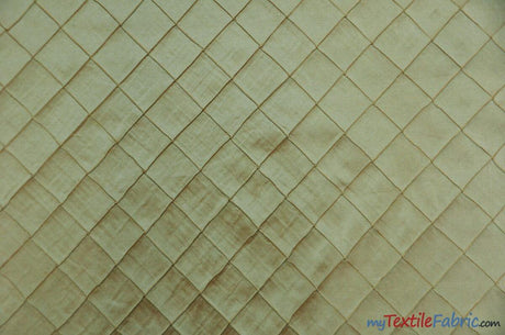 Pintuck 2X2 Taffeta Fabric - Diamond Pattern, 54" Width, Multiple Colors (1 Yard)