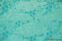 Ribbon Taffeta Polyester Fabric - Embroidered Ribbon Cord, Multiple Colors, 54" Width (1 Yard)