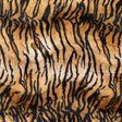 Gold Velboa Fur Tiger Animal Short Pile Fabric,