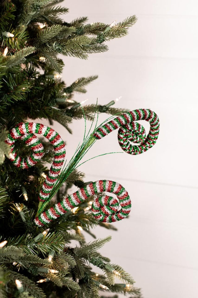 30” Tinsel Swirl Spray