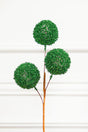 18" Green Tinsel Ball Pick