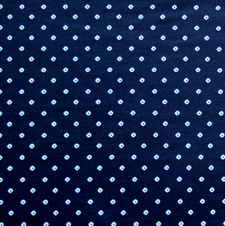 Nylon Lycra Swim Knit Tiny Lavender Diamonds on Dark Navy