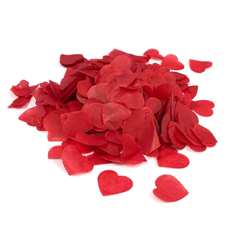 Tissue Confetti Red Hearts