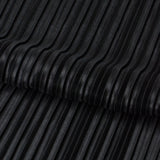 Titanium Pleated Polyester Fabric - Black/Purple, Black/Lavender, Black/Turq, Black/Copper, Black/Green, Black/Burgundy, Black/Royal, Black/Pink, Black/Olive, Black/Black, 58/60" Width (1 Yard)