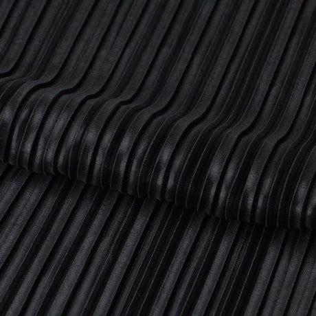 Pleated Polyester Fabric Titanium