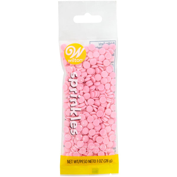 Wilton Light Pink Confetti Sprinkles – 1 oz.