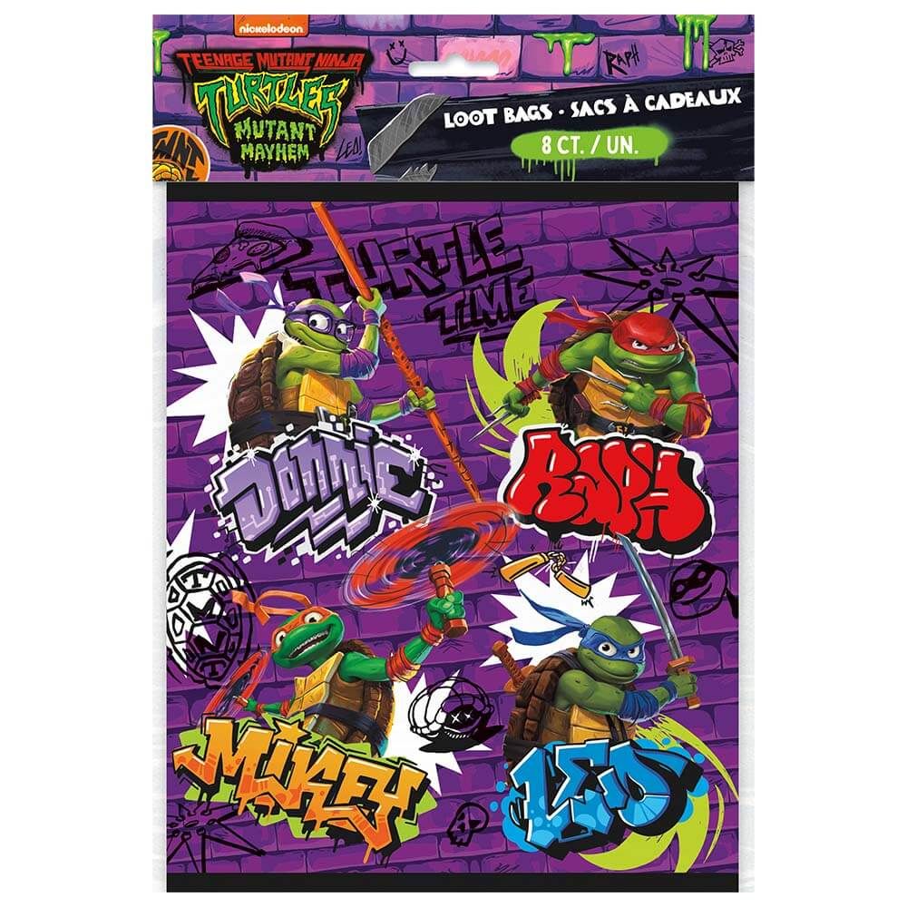 TMNT Loot Bags 8 Pack