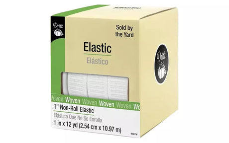 Non-Roll Woven Elastic Durable Elastic for Waistbands & Sewing Projects - Small Roll