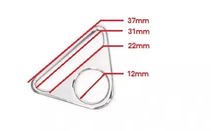 Triangle Metal Buckles Durable Alloy Hardware for Bags & Crafts - 1" to 1-1/2"