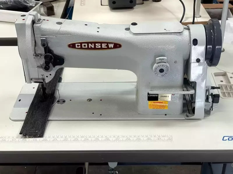Industrial Sewing Machine Heavy-Duty Triple Feed for Upholstery - Consew 206RB-5