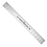 Center Finding Aluminum Ruler for Precise Center Marking - 12"