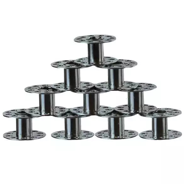 Class 15 Metal Bobbins Durable for Home Sewing Machines - 10 Pack
