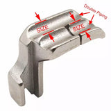 Double Welting / Piping Foot High Shank for Industrial Sewing Machines - 3.2 mm
