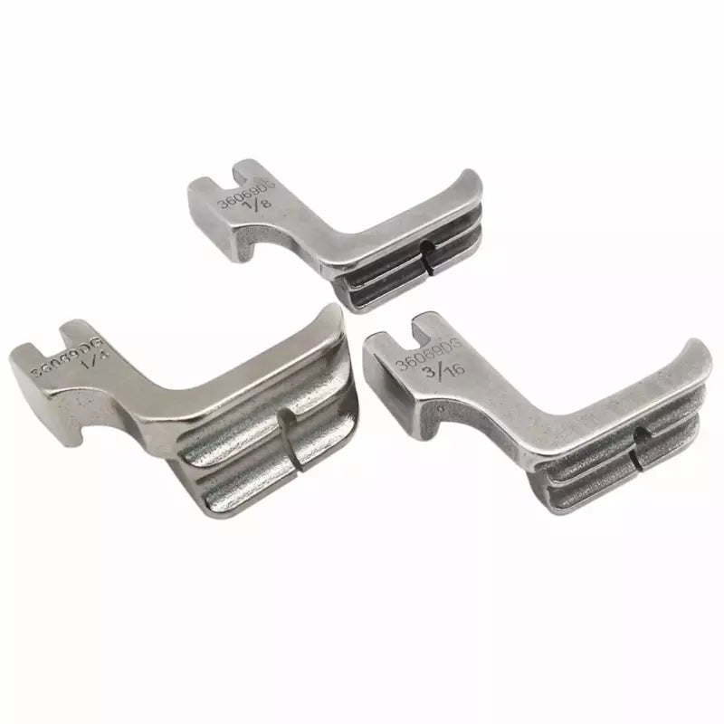 Double Welting / Piping Foot High Shank for Industrial Sewing Machines - 3.2 mm