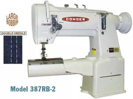 Industrial Sewing Machine Heavy-Duty 2 Needle Walking Foot - Consew 387RB-2