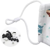 Face Mask Adjustment Buckle Silicone Ear Loop Saver for Kids & Active Use - 100 Pack