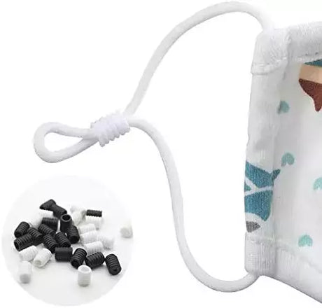 Face Mask Adjustment Buckle Silicone Ear Loop Saver for Kids & Active Use - 100 Pack