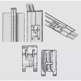 Double Welt Cord Presser Foot for Viking Husqvarna Sewing Machines - 4126271-45