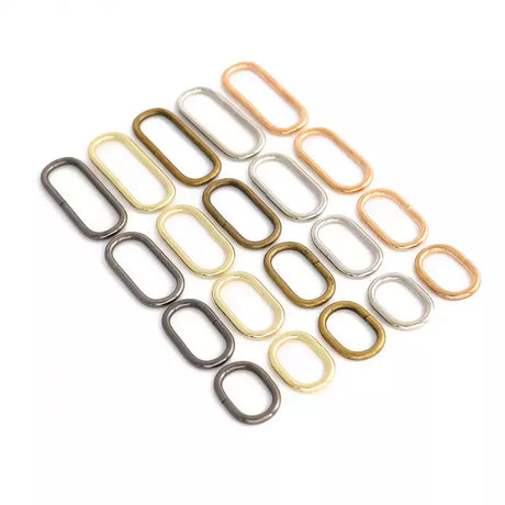Oval Metal Ring Durable Welded Hardware for Bags & Belts - 3mm x 20mm x 2mm