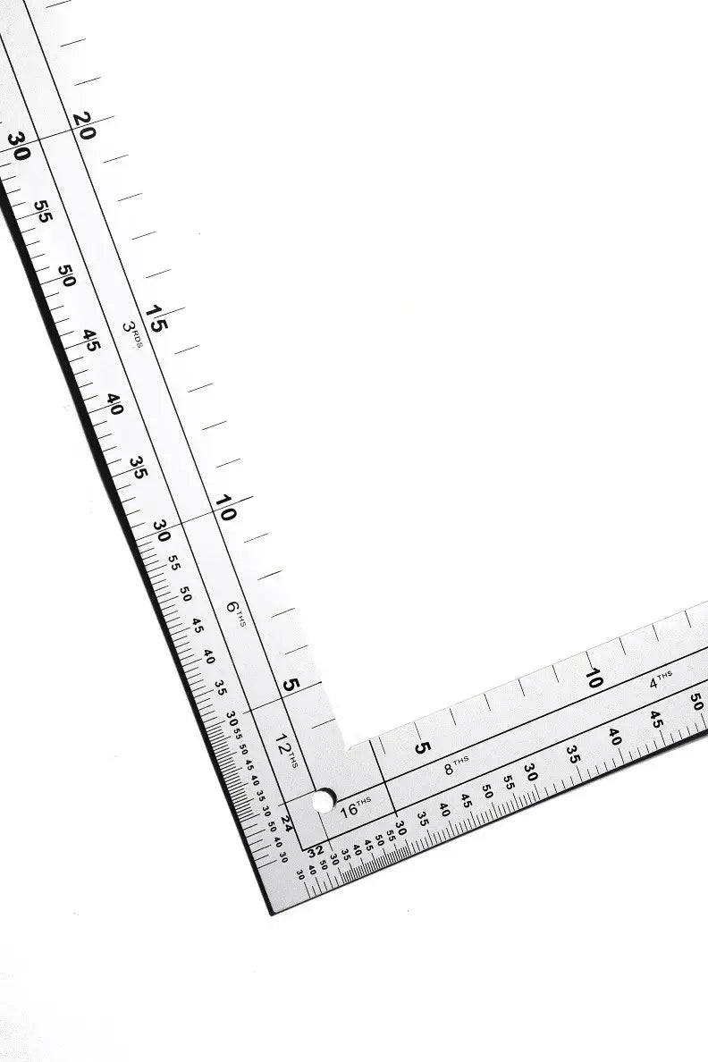 Fairgate Heavy-Duty Aluminum L-Square Ruler for Design & Layout