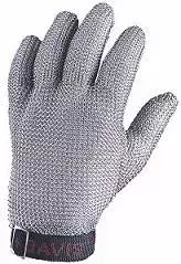 Stainless Steel Mesh Cut-Resistant Safety Glove for Food Prep - OSHA Compliant