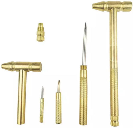 Handy Tool 5-in-1 Brass Multi-Tool for Home Repair - 162mm