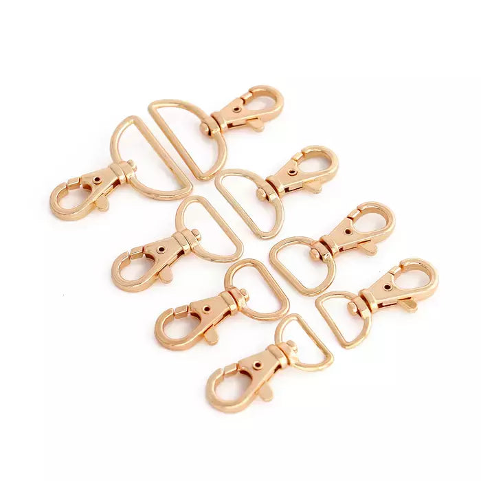 Swivel Snap Hook Alloy Lobster Claw Clasp for Bags & Purses - 12mm
